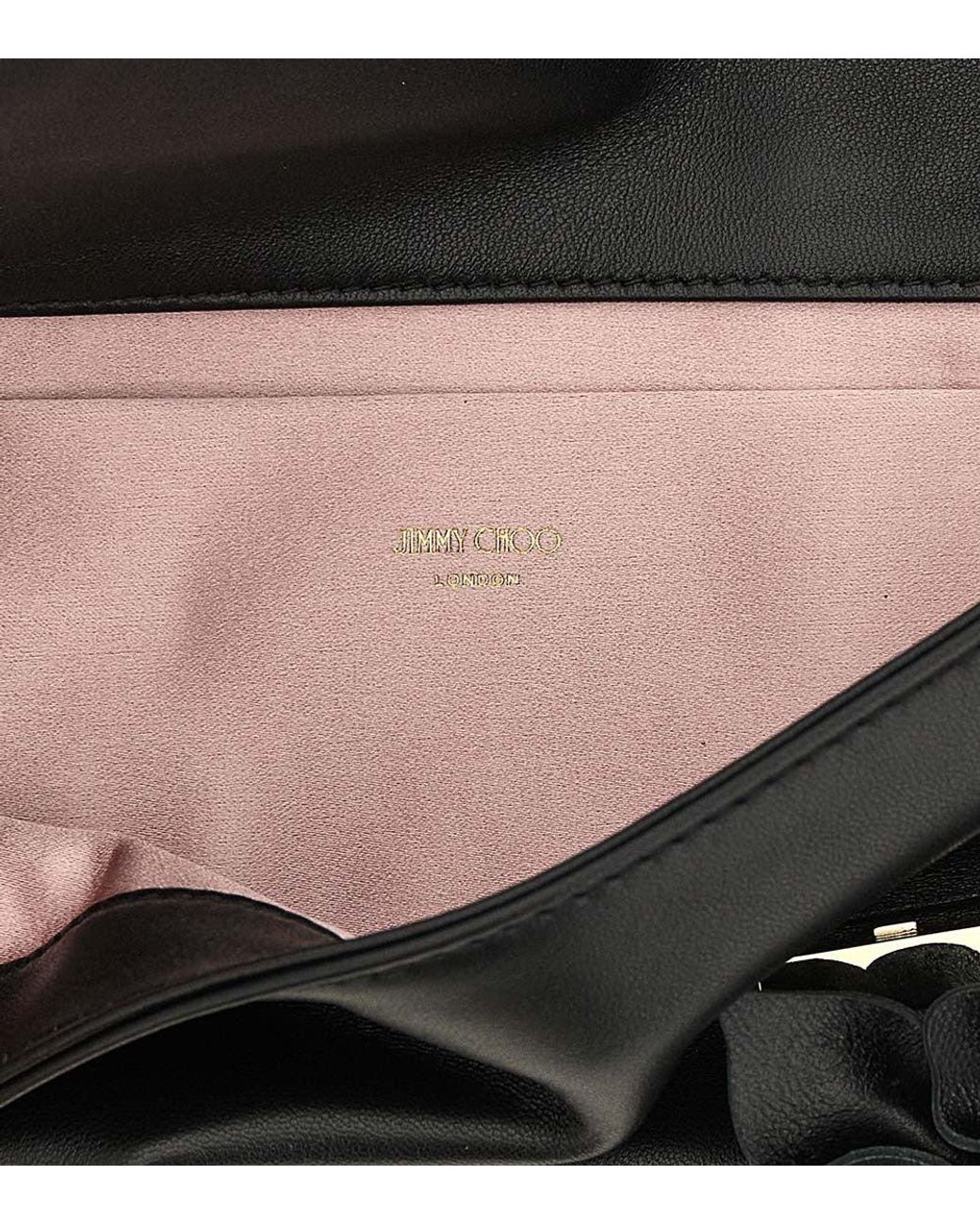 Jimmy Choo Black Zandra Clutch