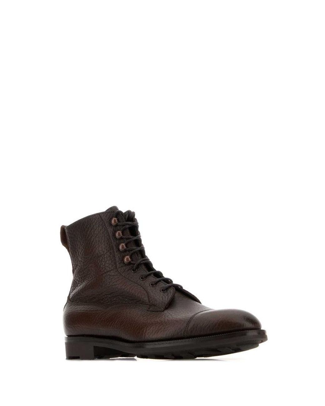 Edward Green Brown Solid Galway Boots for men