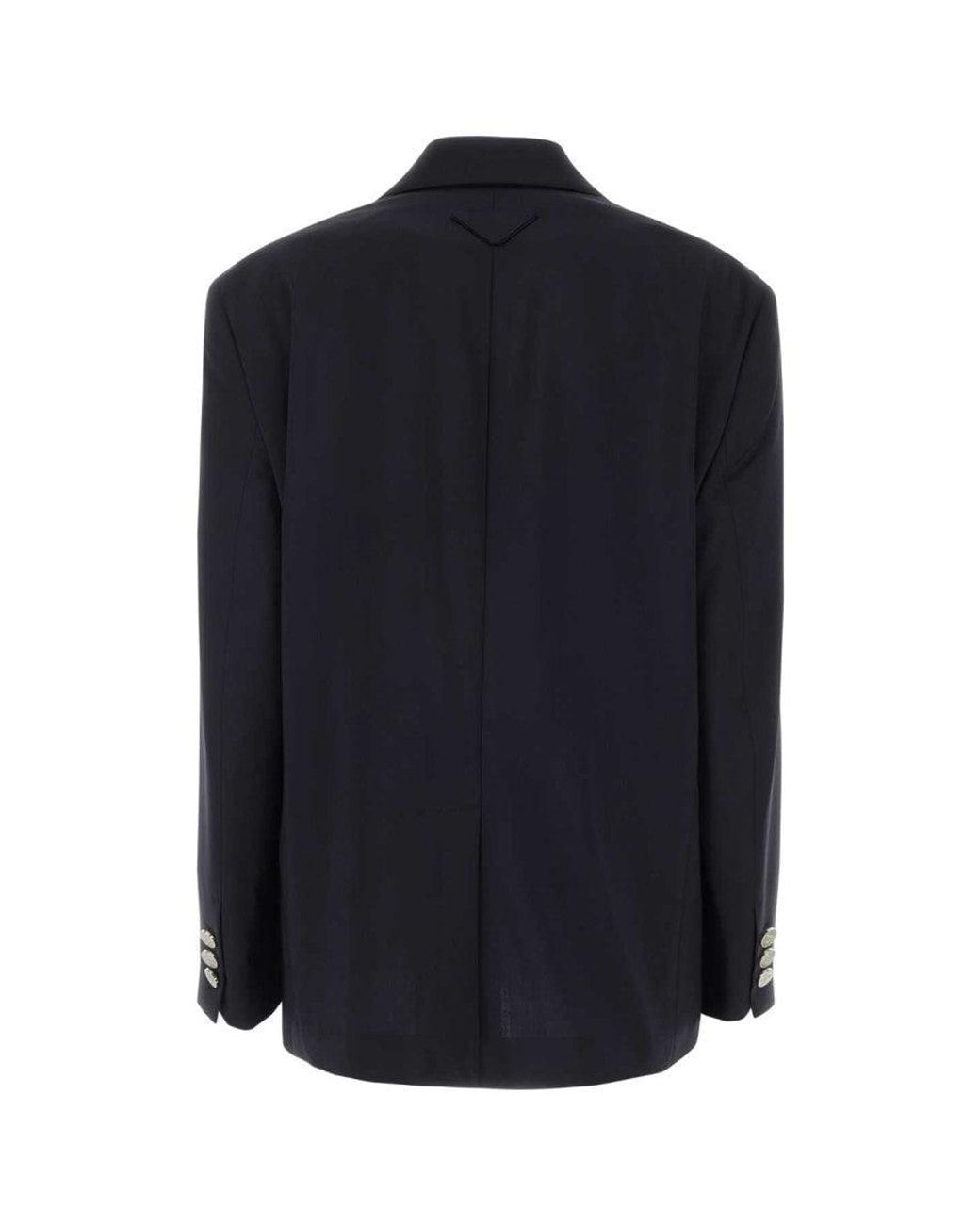 Prada Blue Double Breasted Blazer