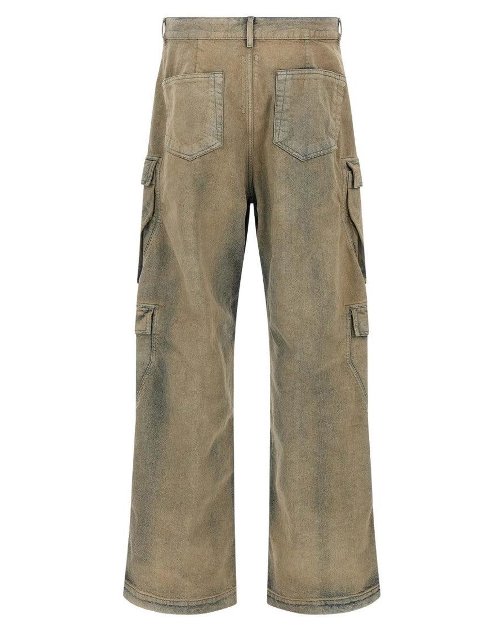 Rick Owens Natural 'Double Cargo' Jeans for men