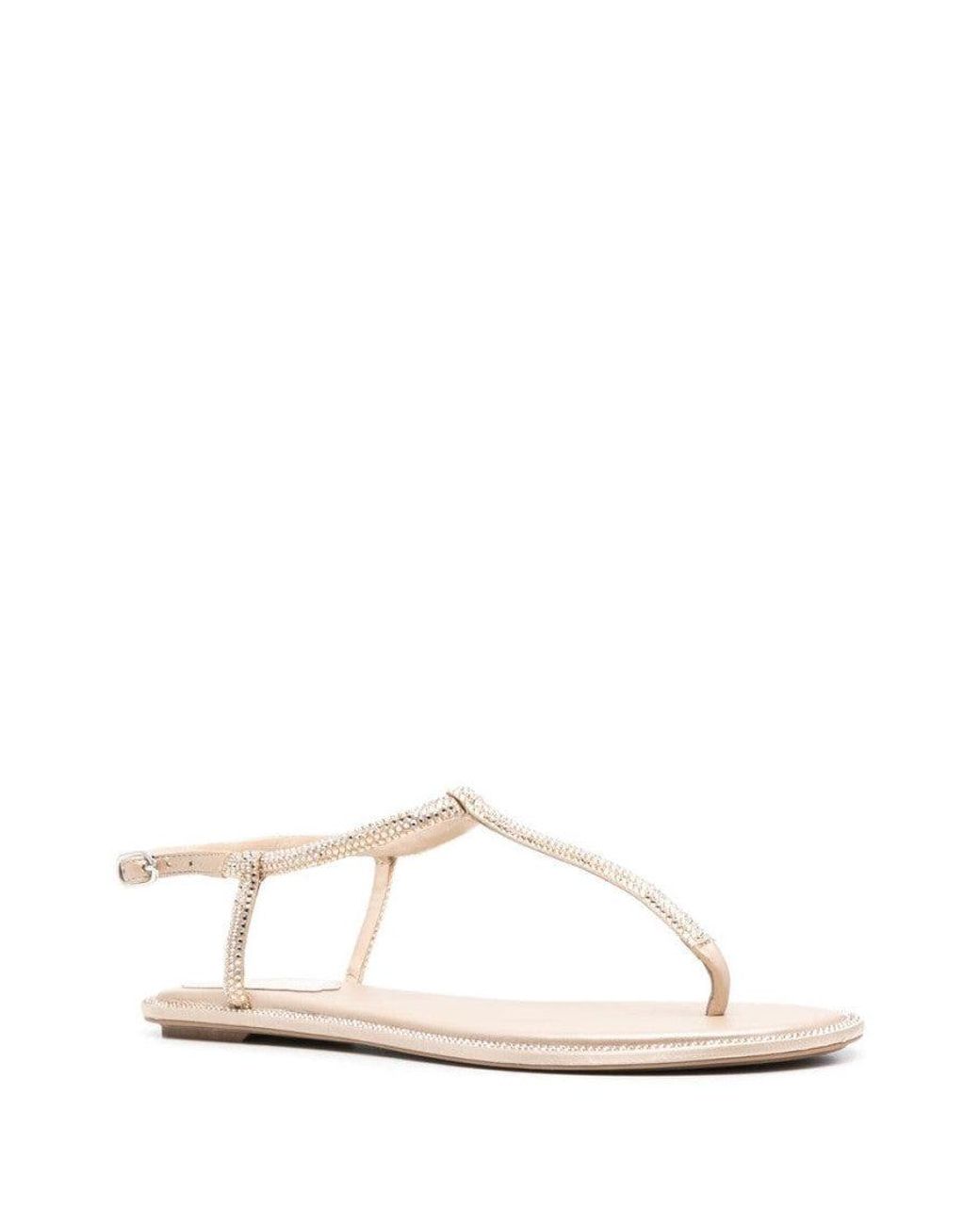 Rene Caovilla White Diana Sandals