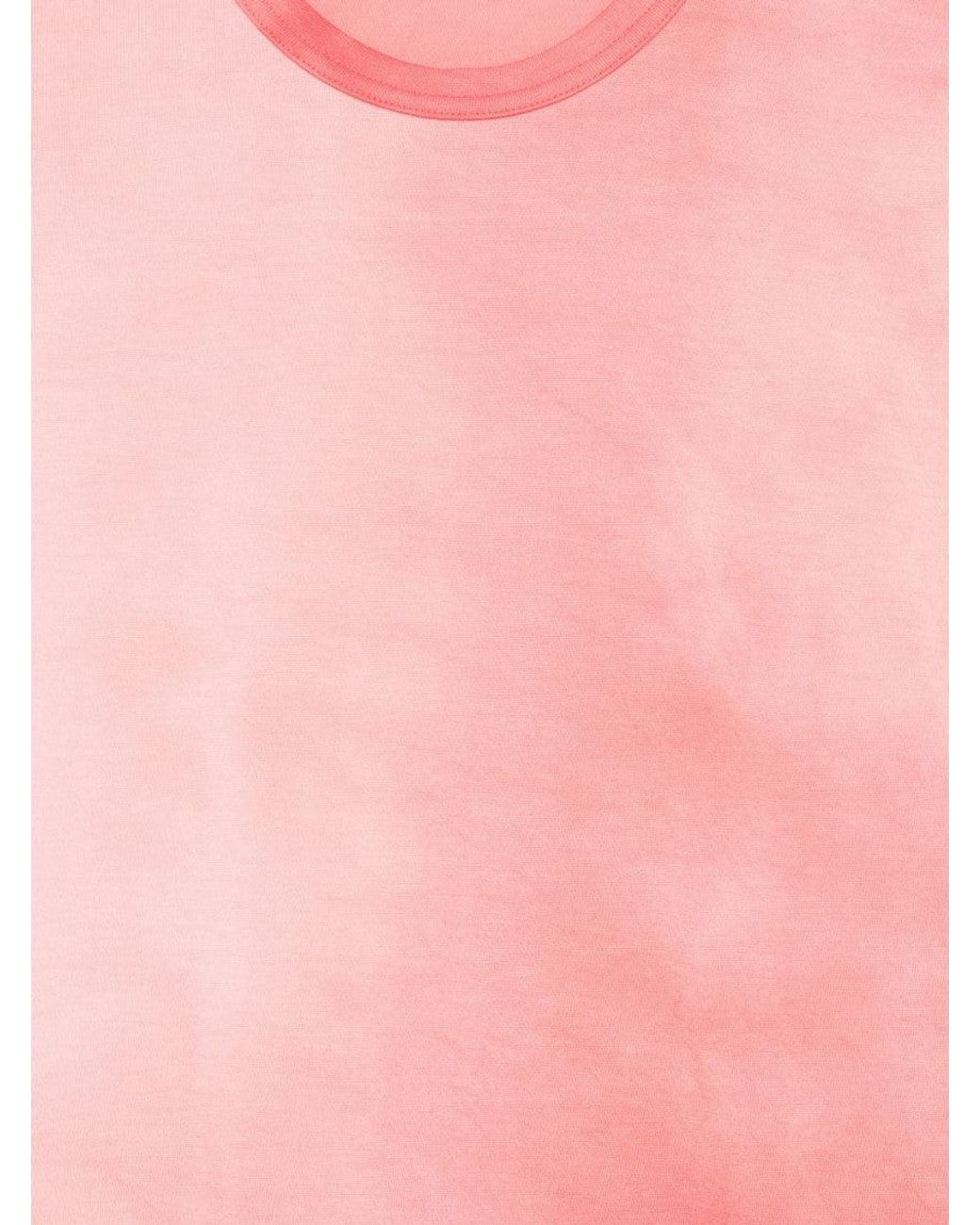 Comme des Garçons Pink Crew Neck T-Shirt