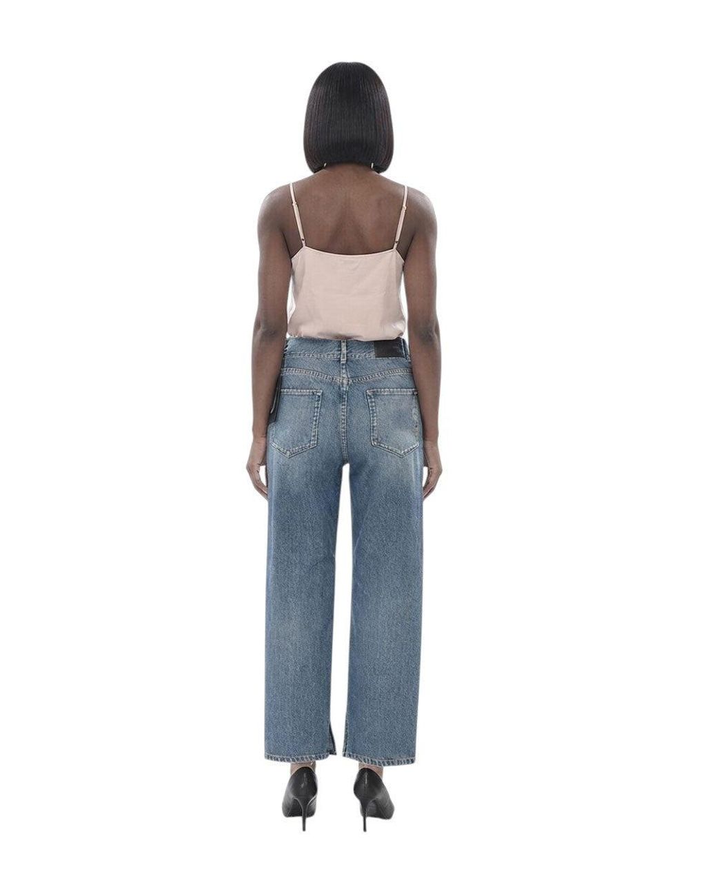 Pinko Blue Regular Mid Rise Jeans