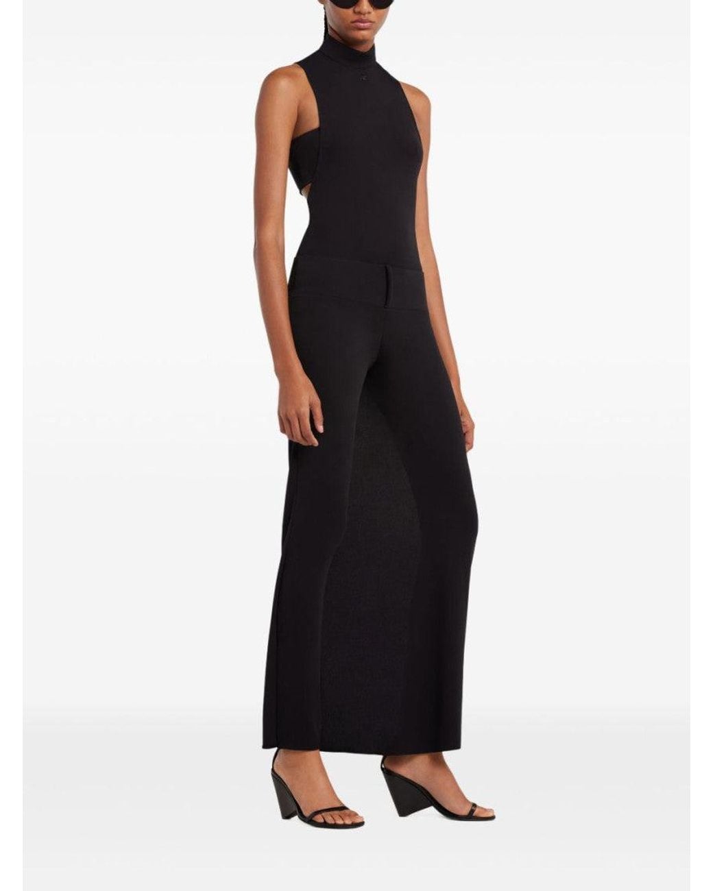 Courreges Black Inifinity Trousers