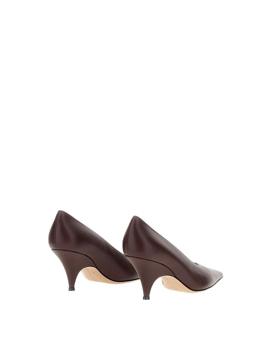 Gianvito Rossi Brown Slip On Pumps