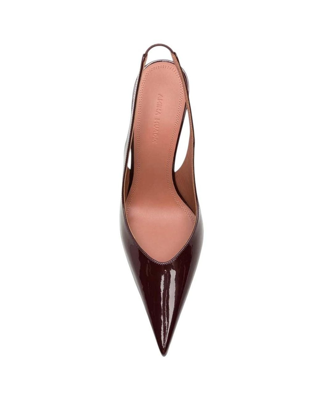 AMINA MUADDI Brown Slingback Pumps