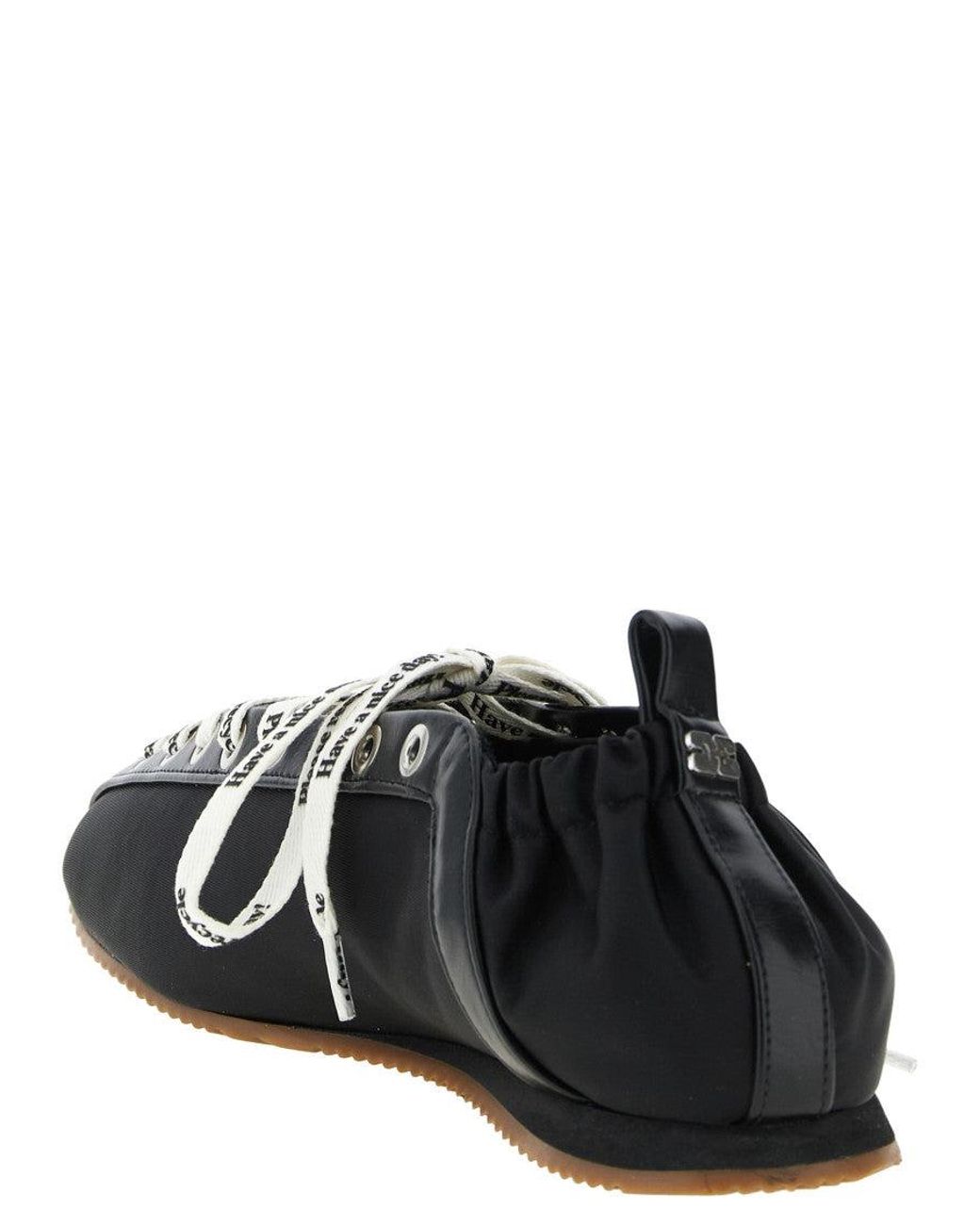 Ganni Black Sporty Ballet Sneakers