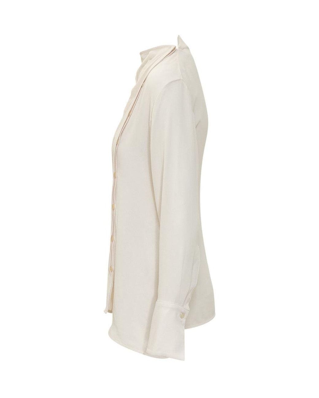 Victoria Beckham White Tailored Blouse