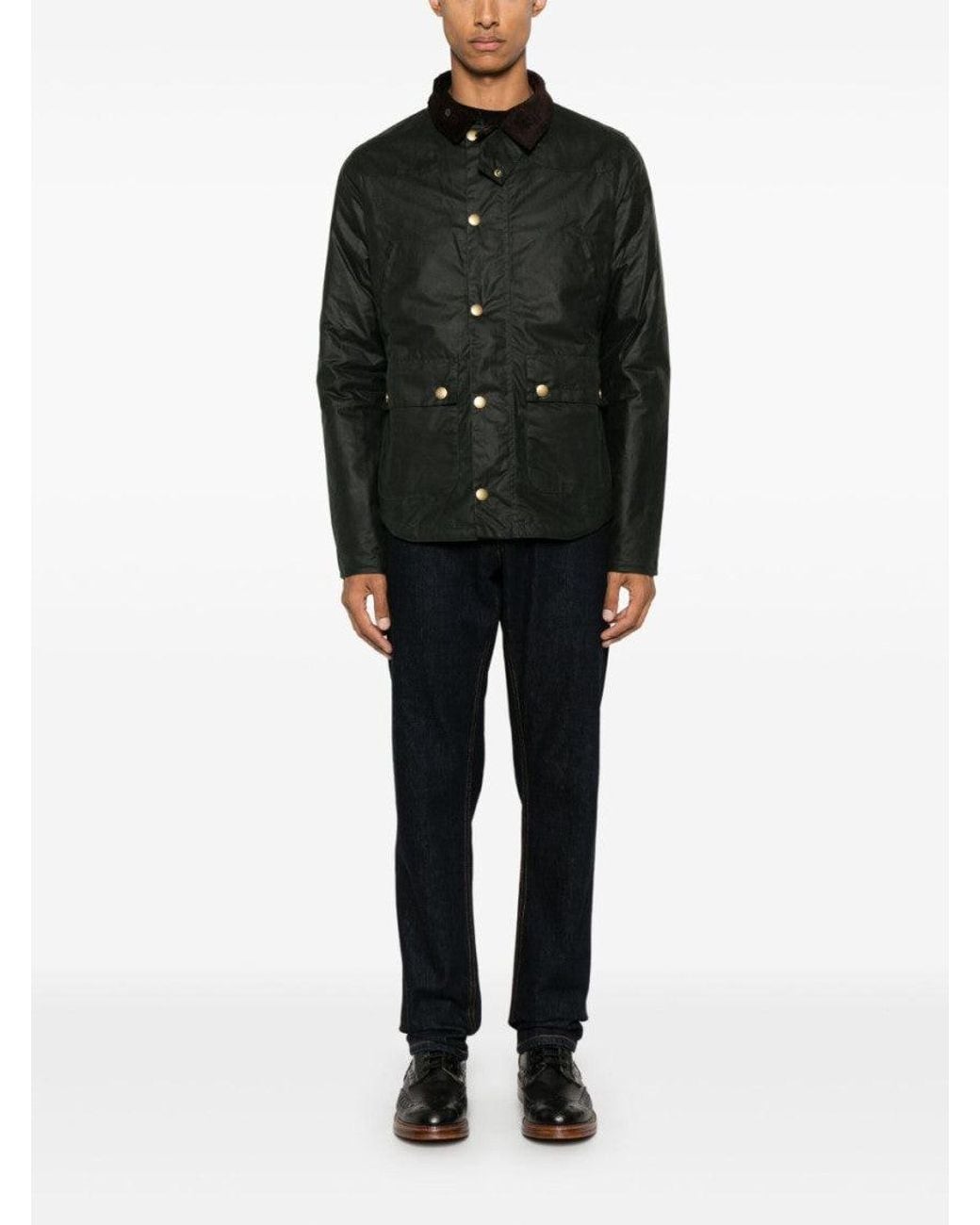 Barbour Black Dark Waxed Jacket for men