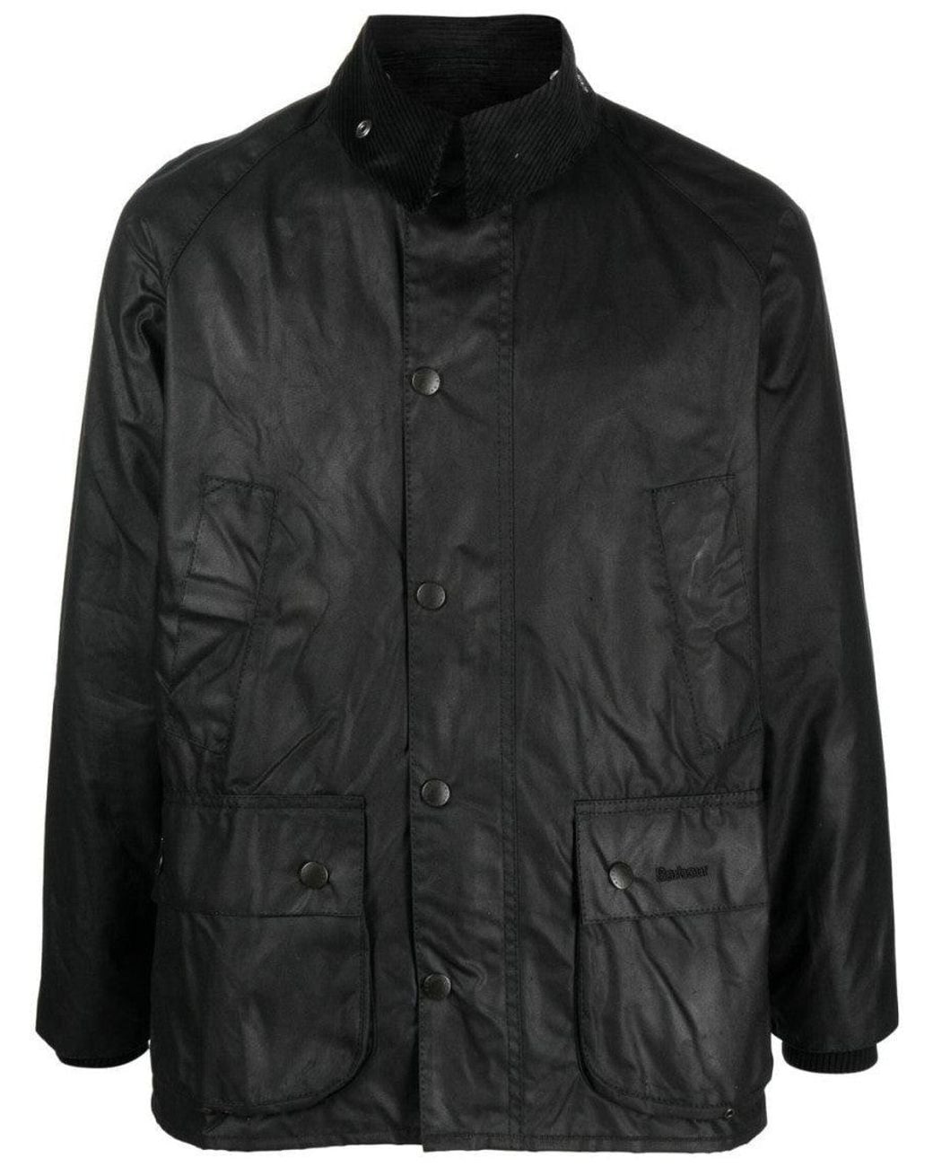 Barbour Black Embroidered Logo Jacket for men