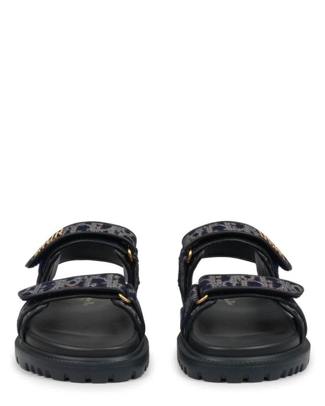 Dior Black Logo Signature Sandals