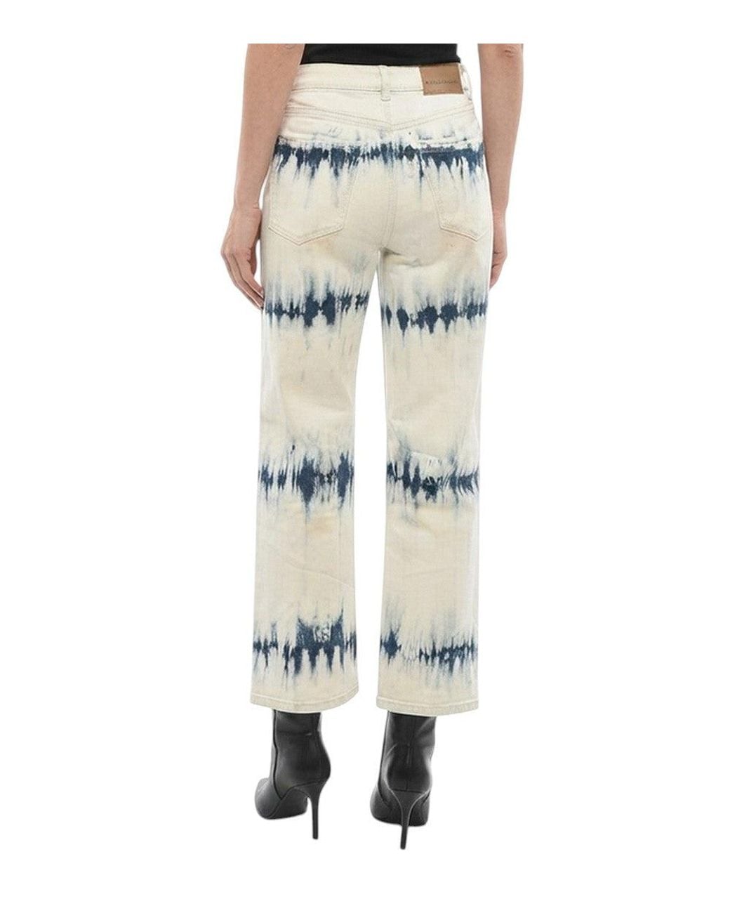 Stella McCartney Gray Off Straight High Rise Jeans