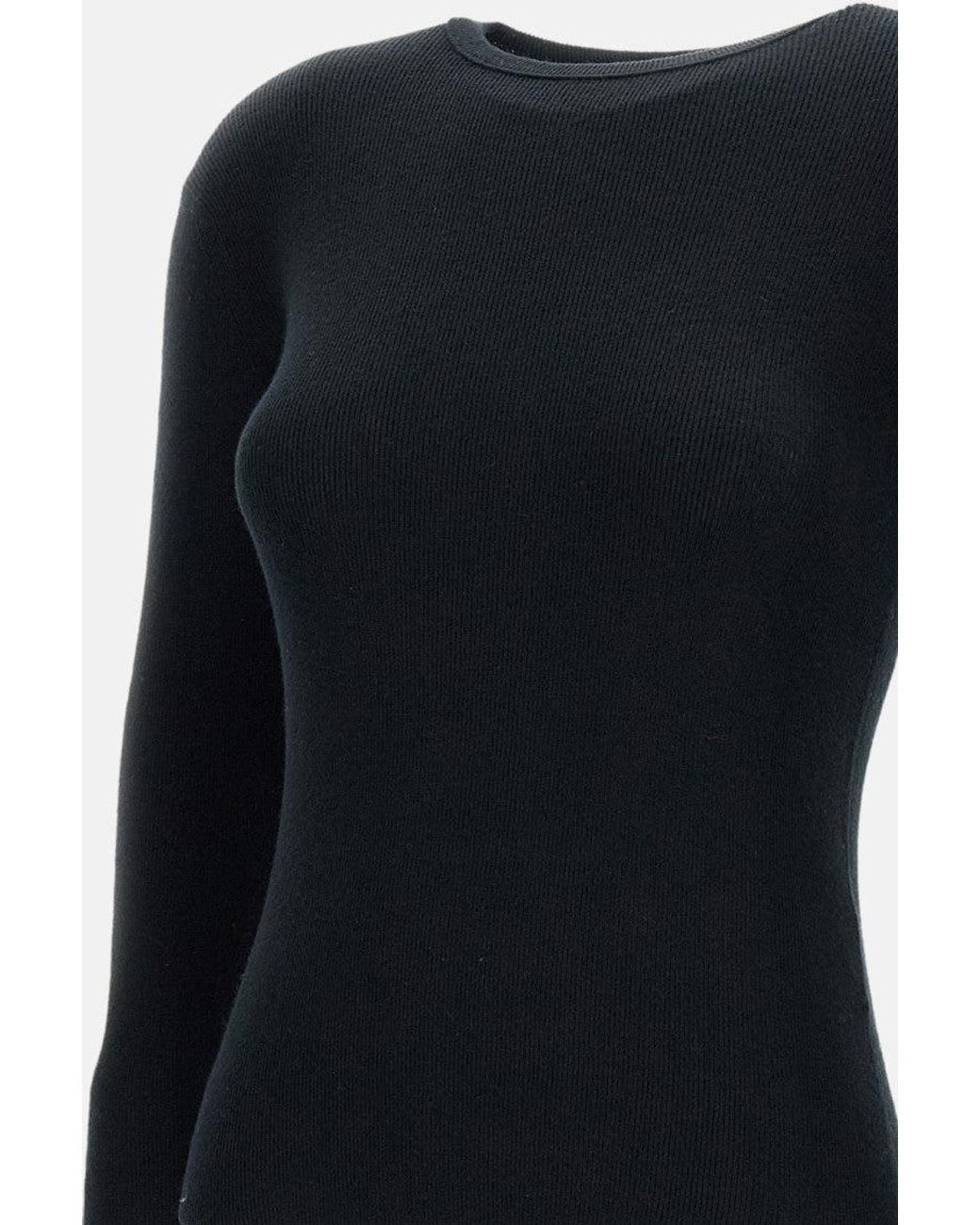 Lisa Yang Black Crew-Neck Sweater