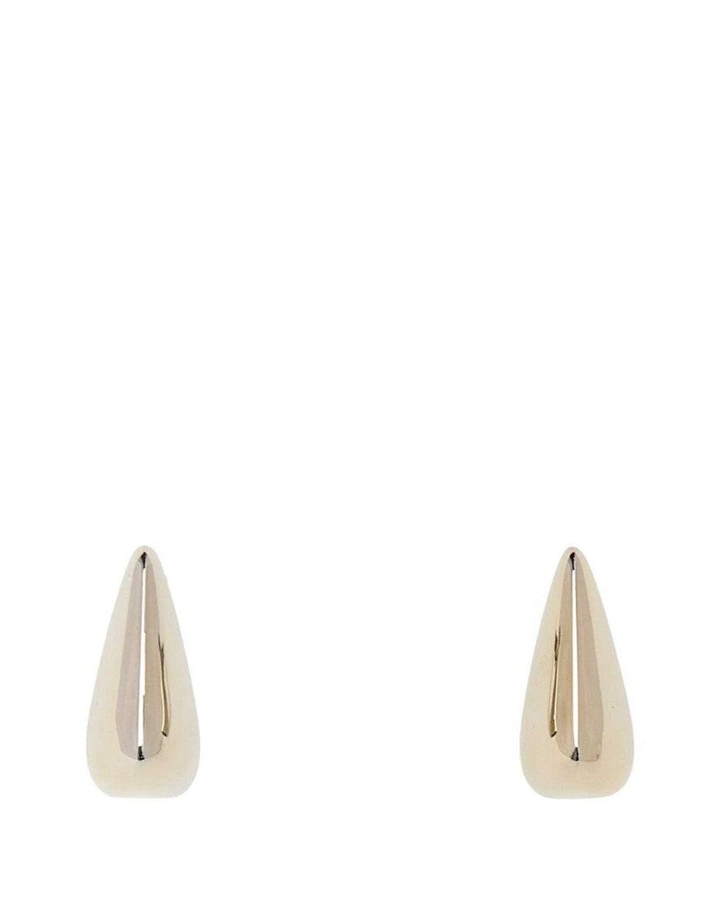 McQueen White Pale Thorn Earrings