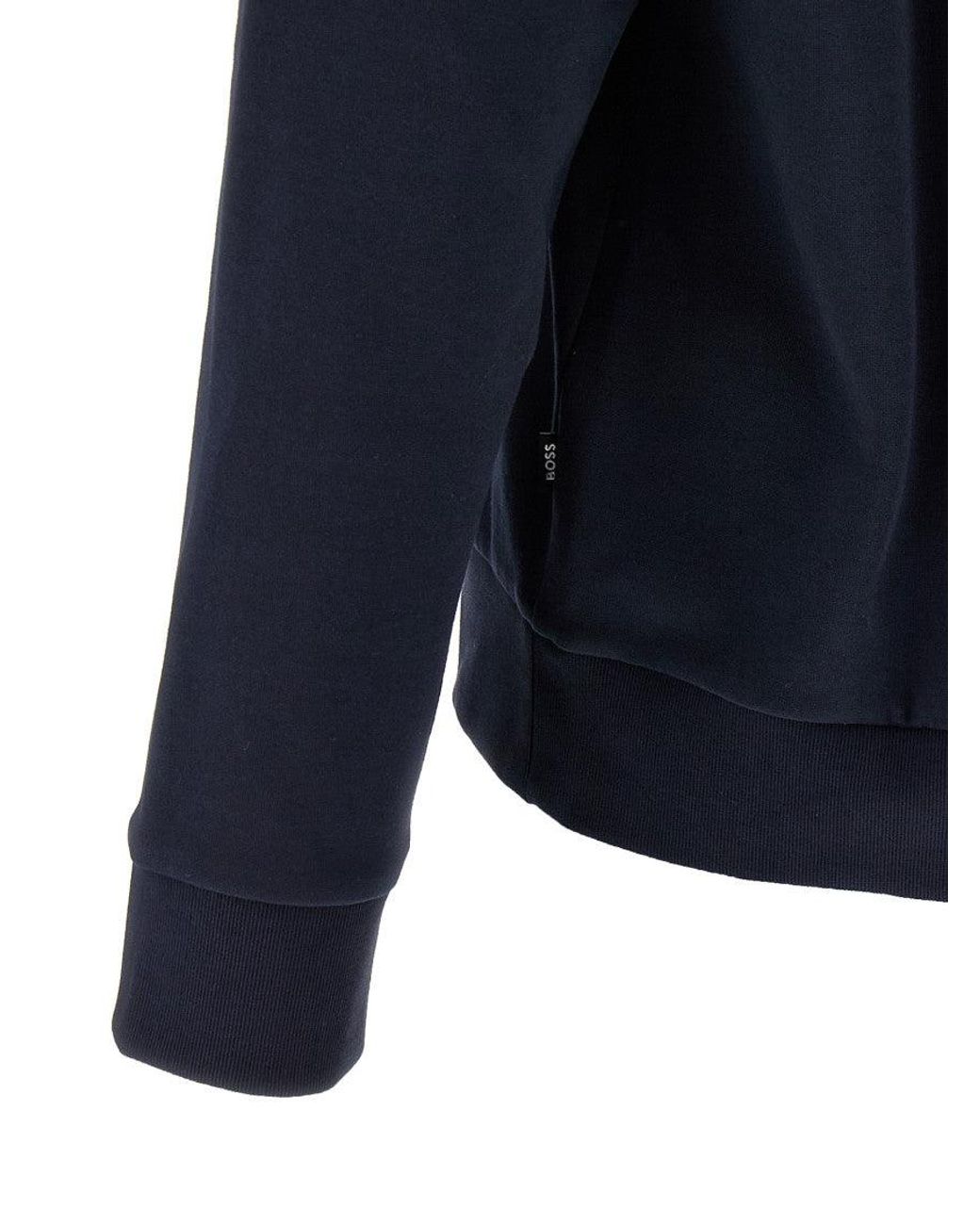Boss Blue Logo Sweatshirt for men