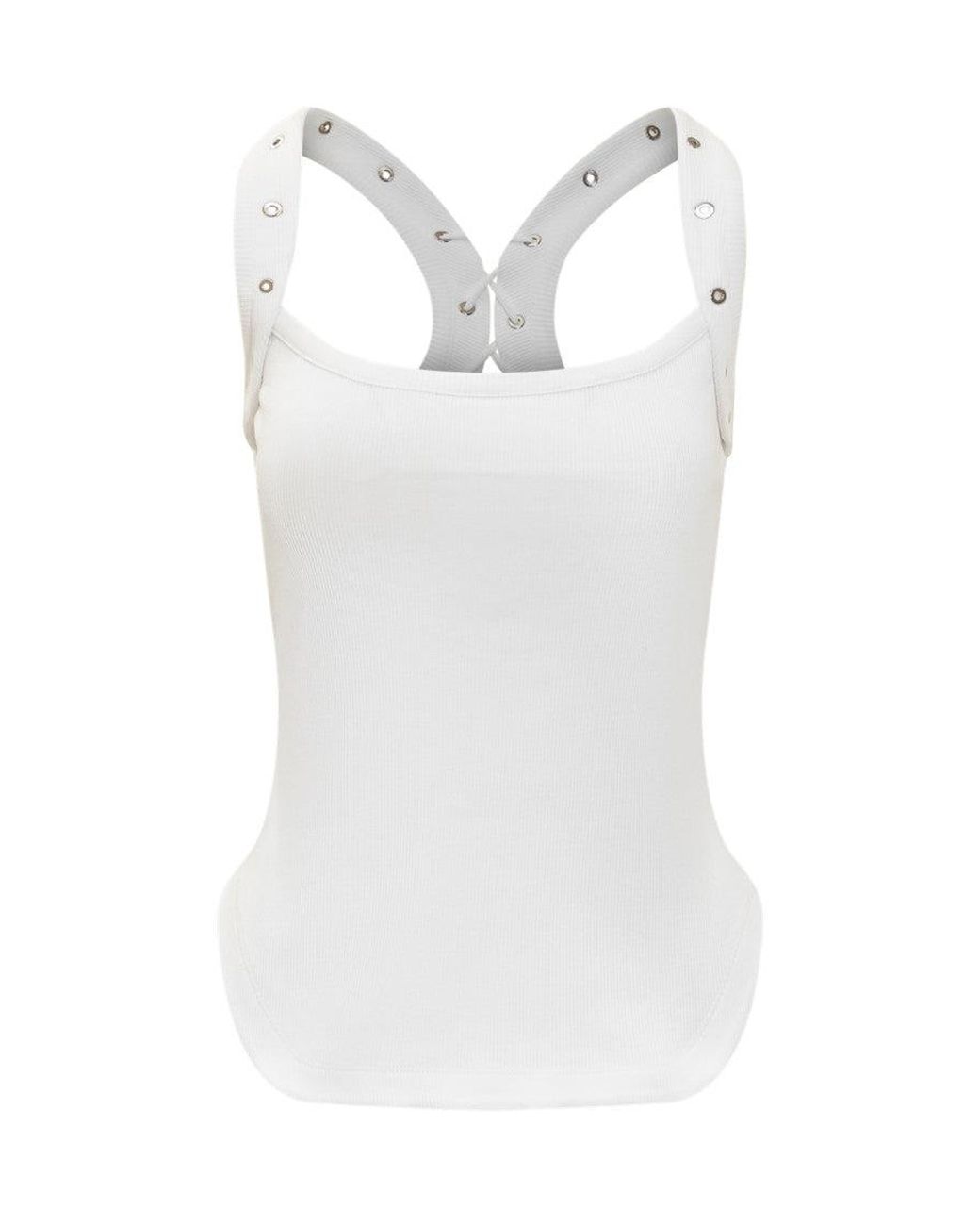 The Attico White Stylish Tank Top