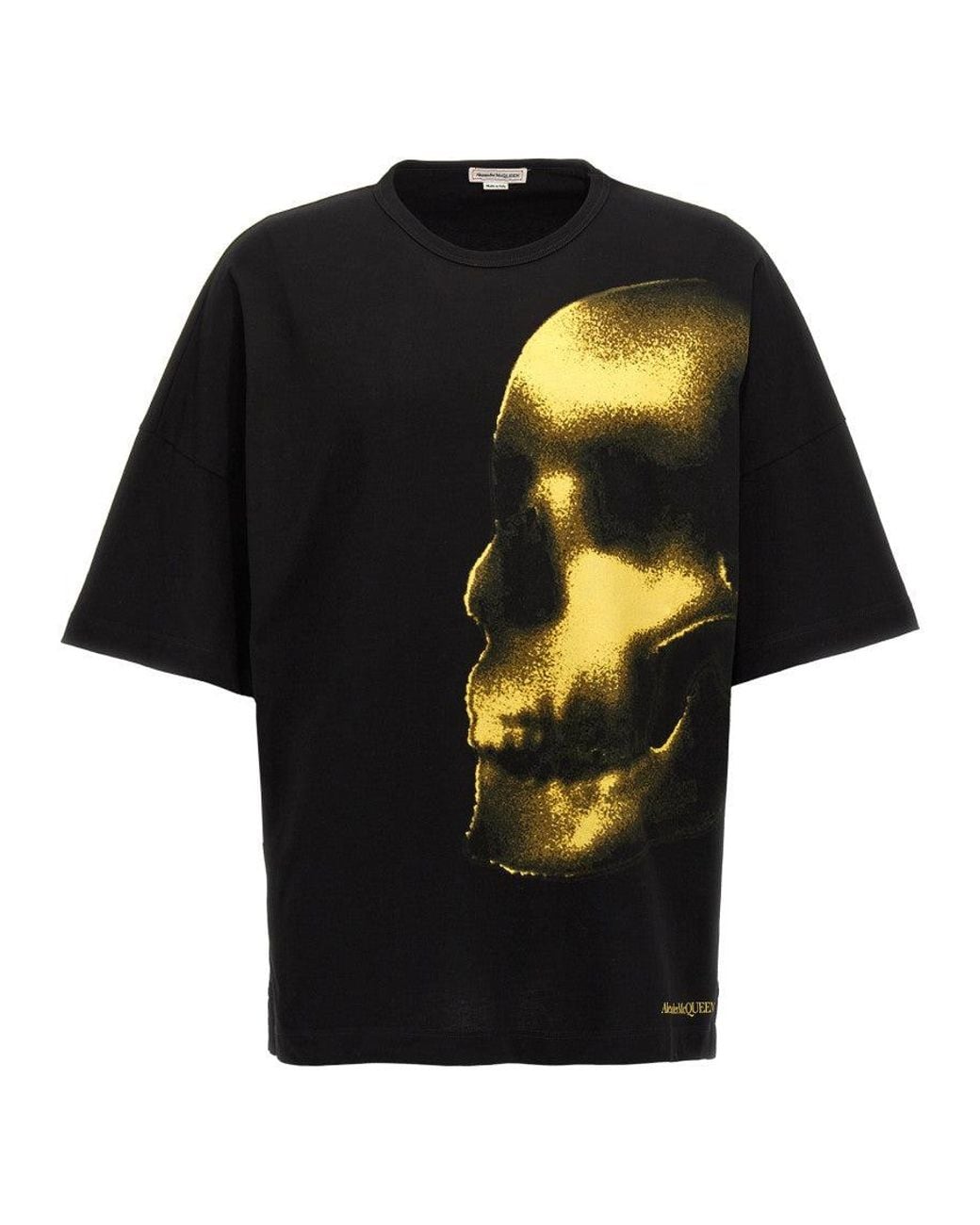 McQueen Black Printed T-Shirt for men