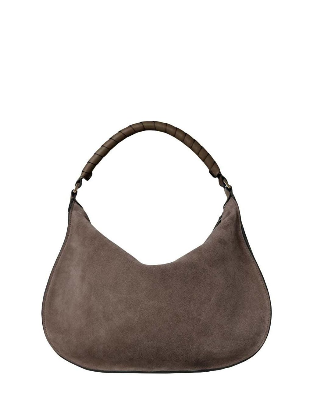 Chloé Brown Dark Marcie Large Shoulder Bag