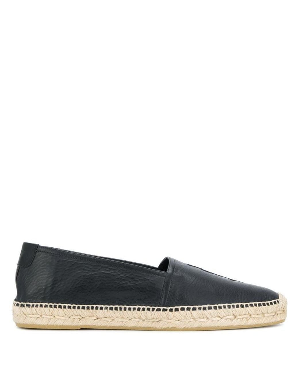 Saint Laurent Blue Leather Espadrilles for men