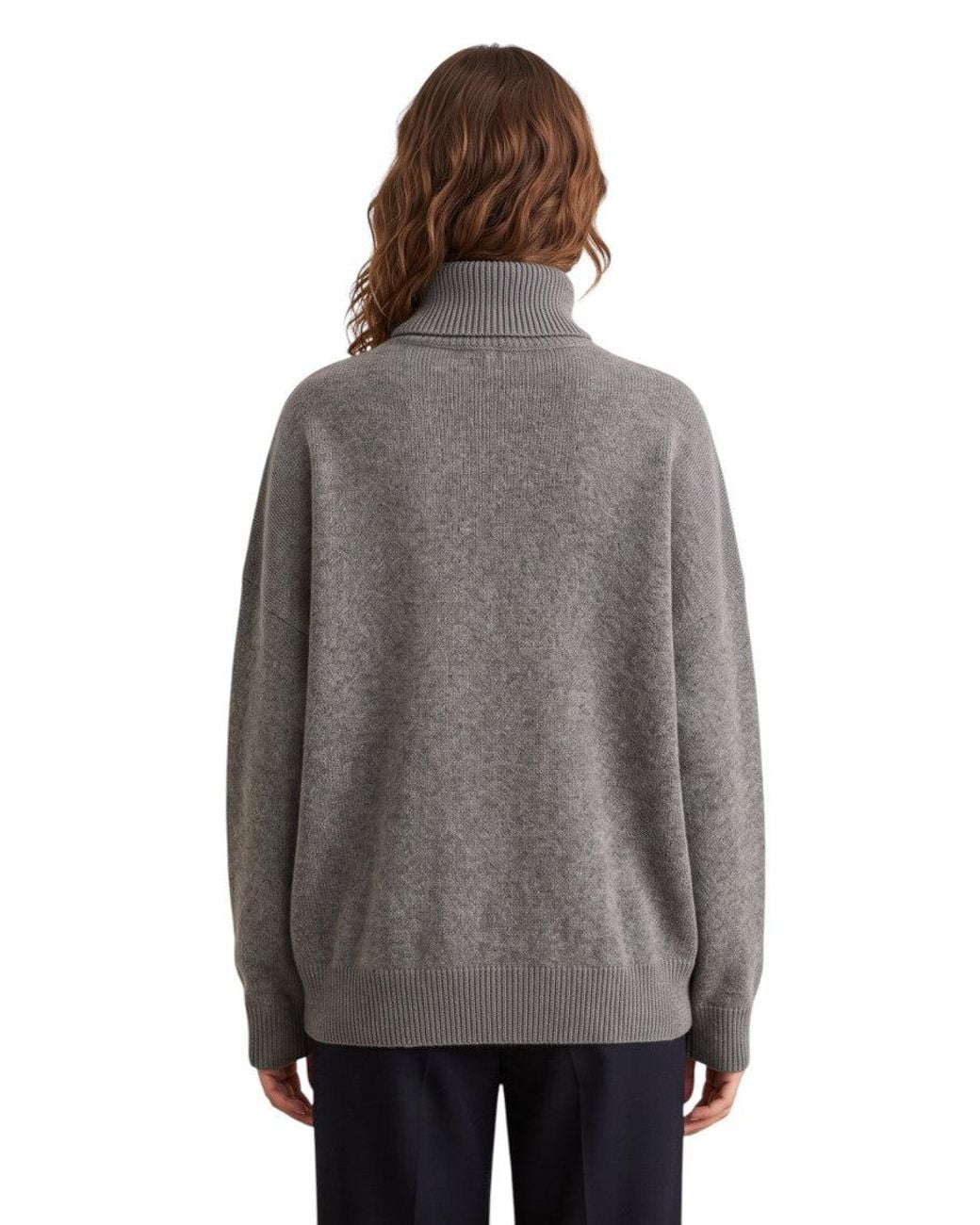 Brunello Cucinelli Gray Turtle Neck Sweater