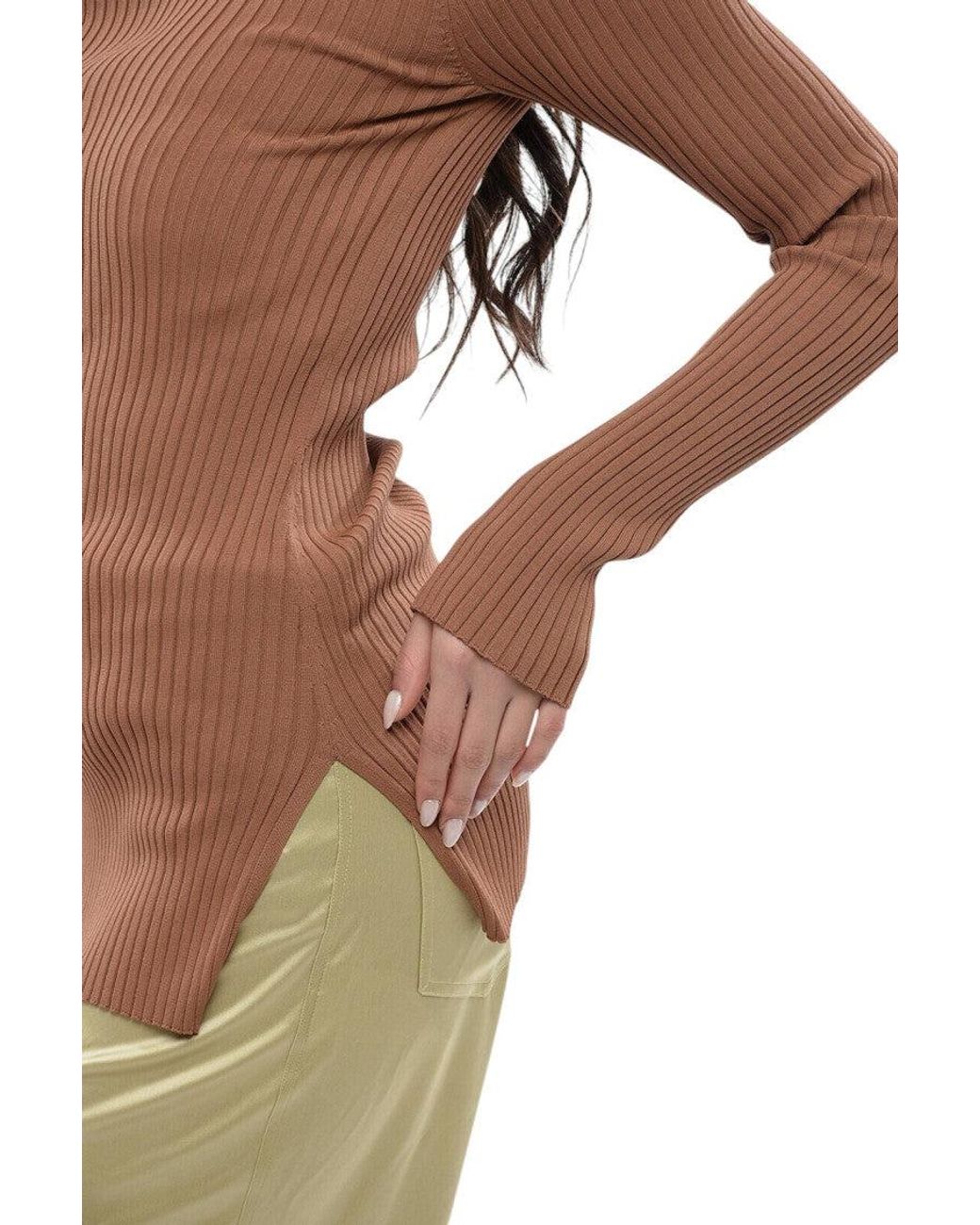 Nanushka Brown Crew Neck Sweater