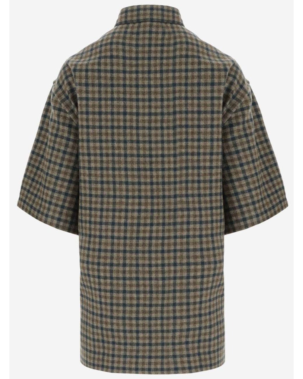 DARKPARK Gray Collar Short Sleeves Shirts