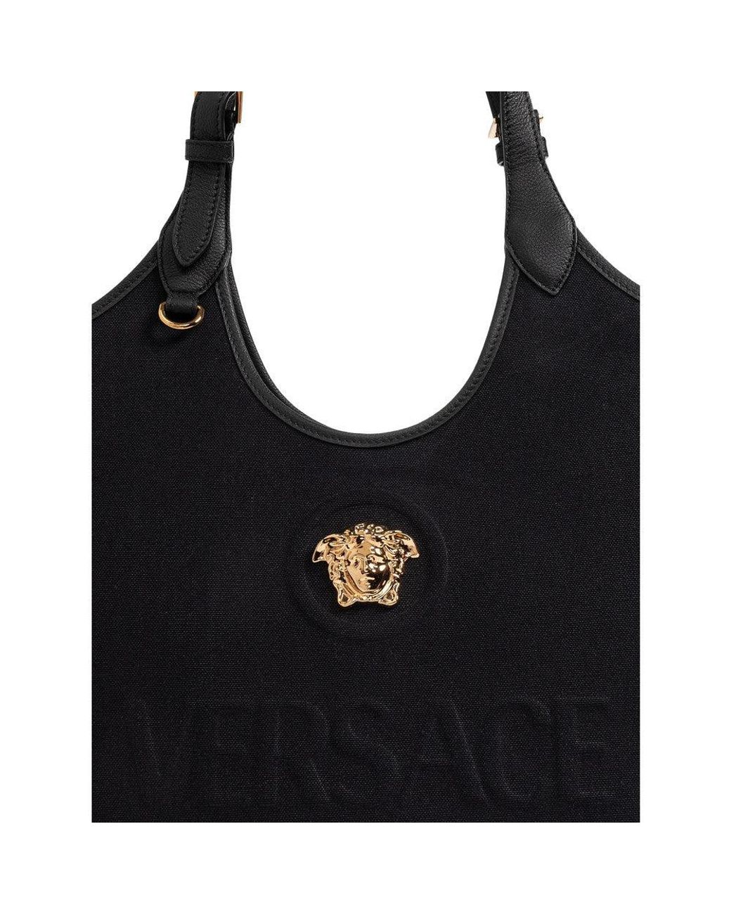 Versace Black Tote Bags