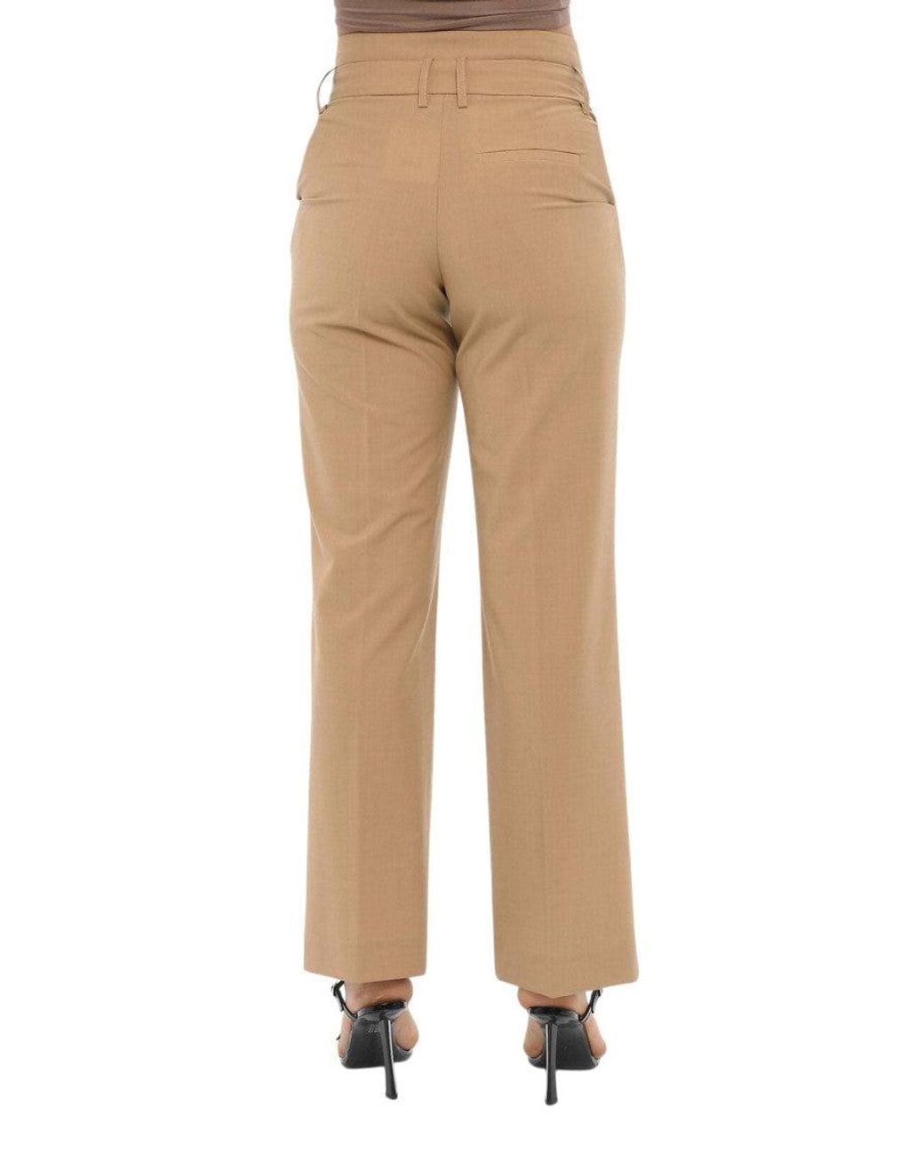THE GARMENT Natural Straight Pleated Pant