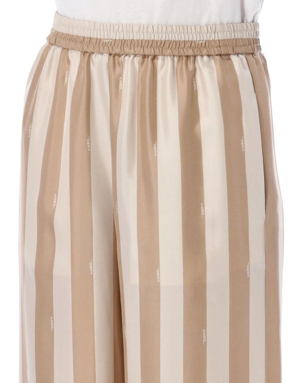 Fendi Natural Loose Elasticated Pants