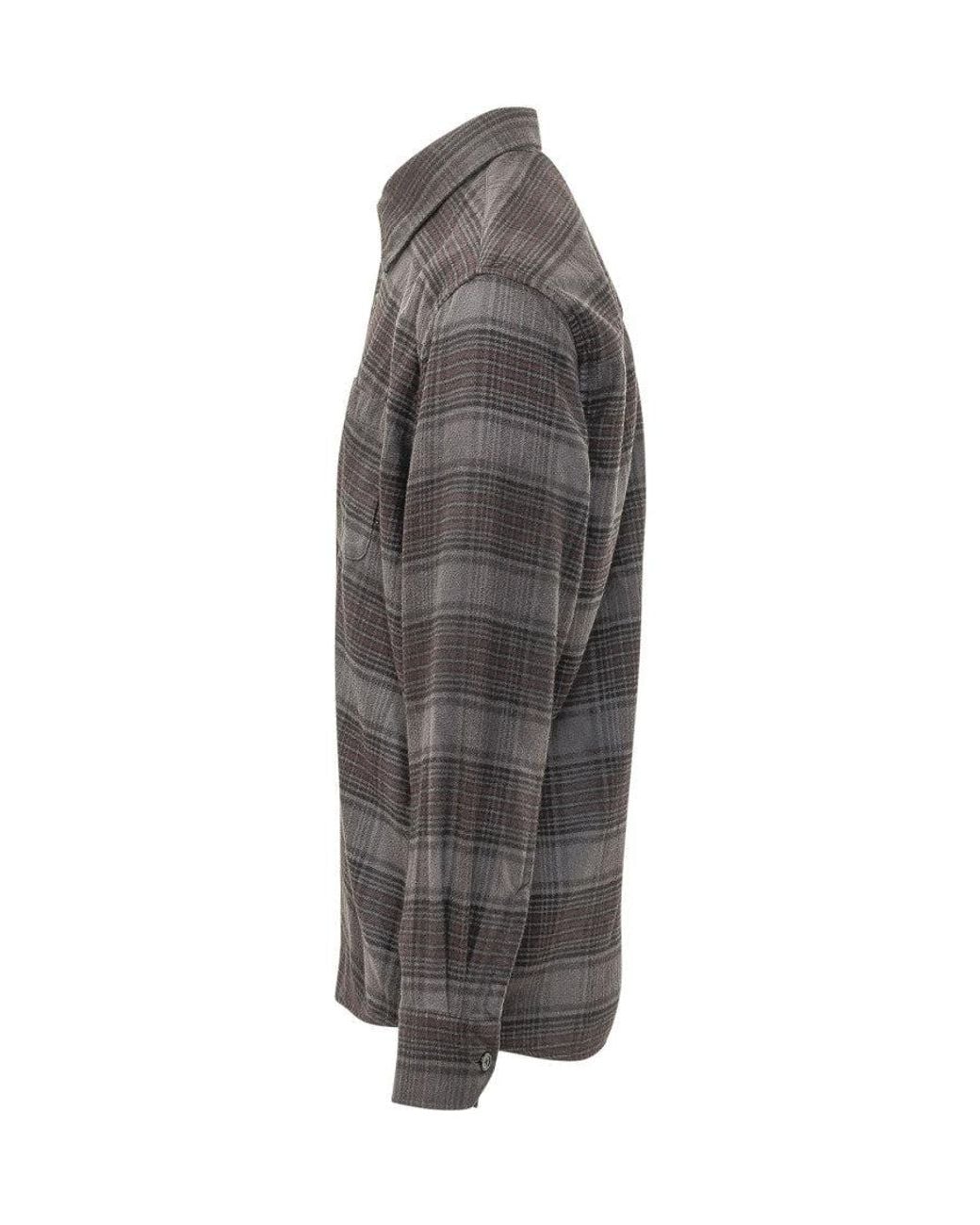 Our Legacy Gray Relaxed Plaid Shirt for men