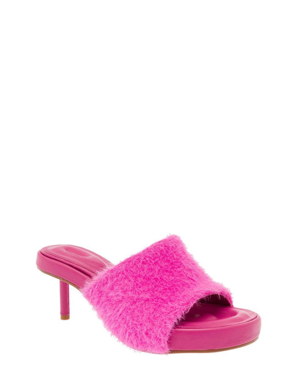 Jacquemus Pink Slip On Heels