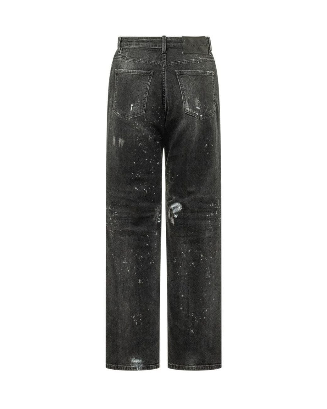 DSquared² Black Straight Mid Rise Jeans