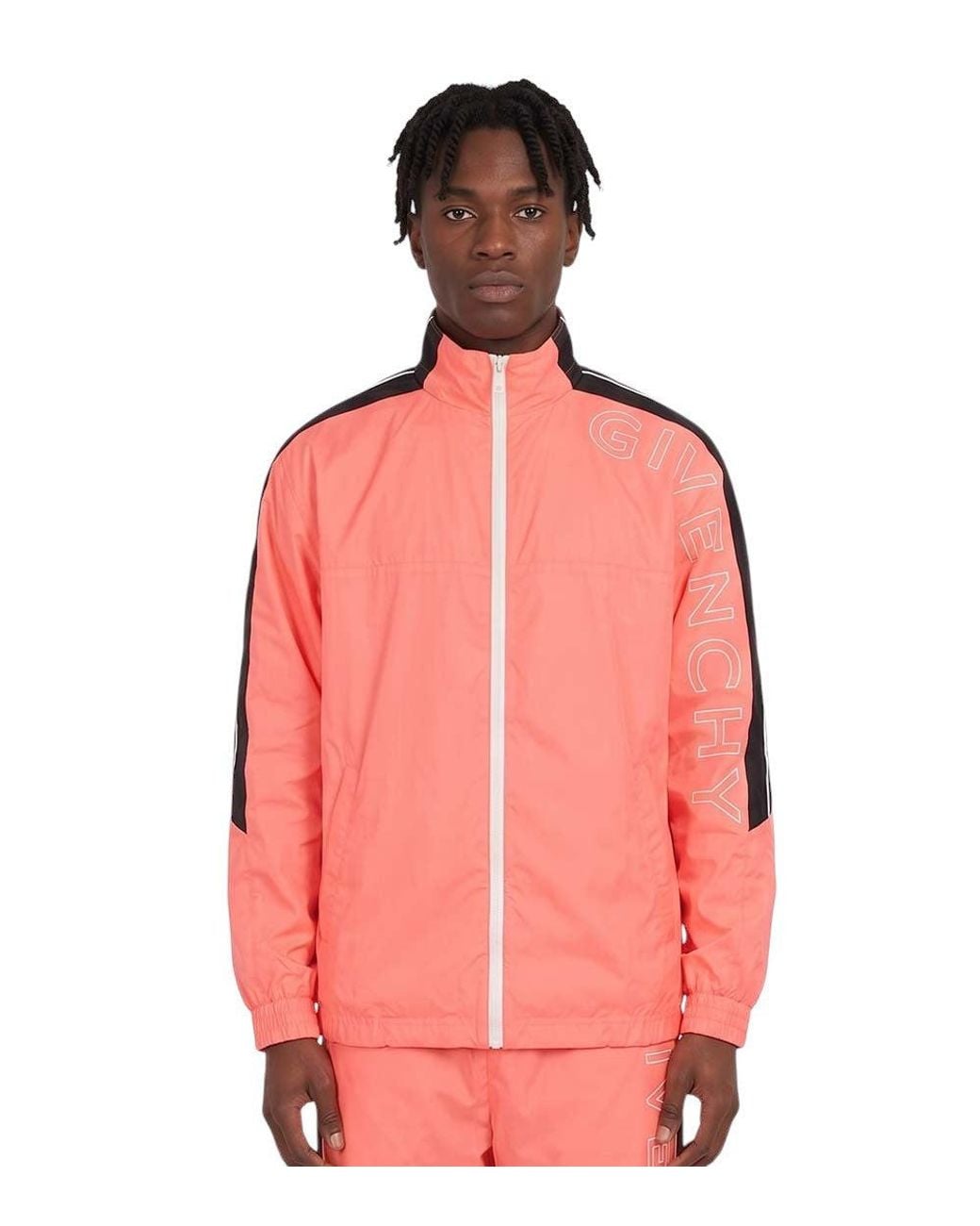 Givenchy Pink Logo Track Jacket for men