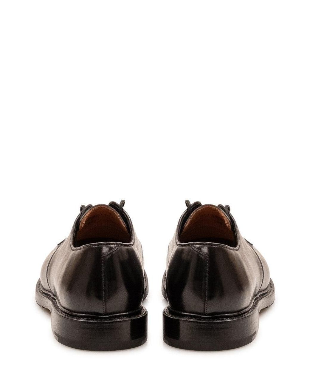 Premiata Brown Solid Lace Up Shoes for men