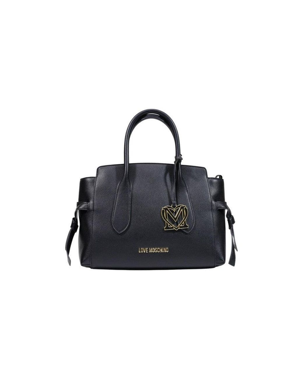 Love Moschino Black Logo Large Satchel