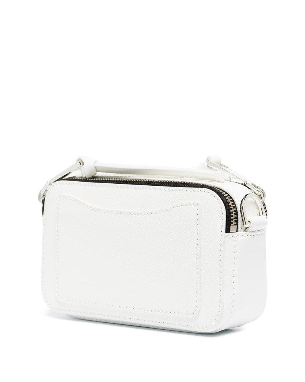 Marc Jacobs White The Snapshot Dtm Camera Bag