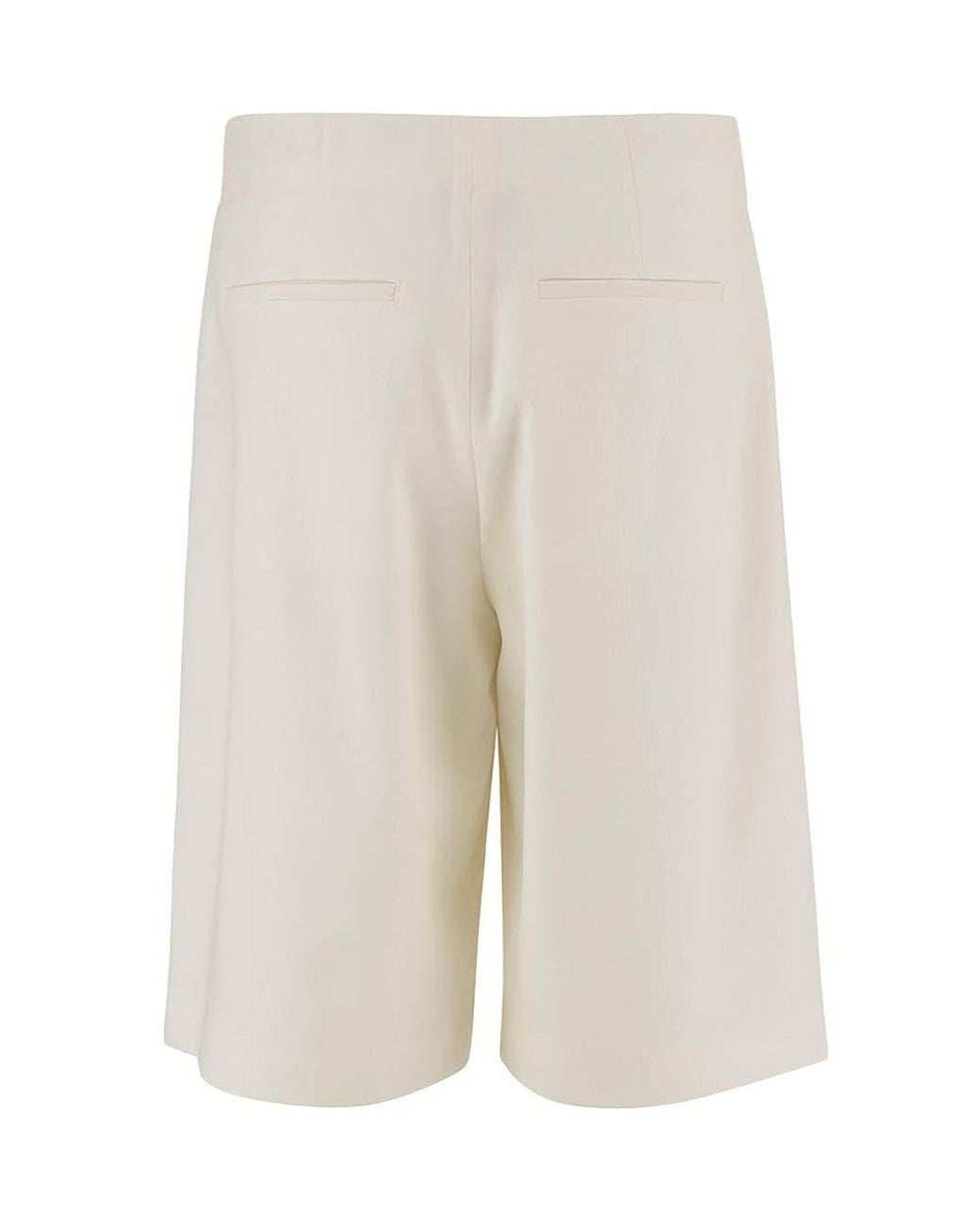 Jacquemus White Solid Shorts for men