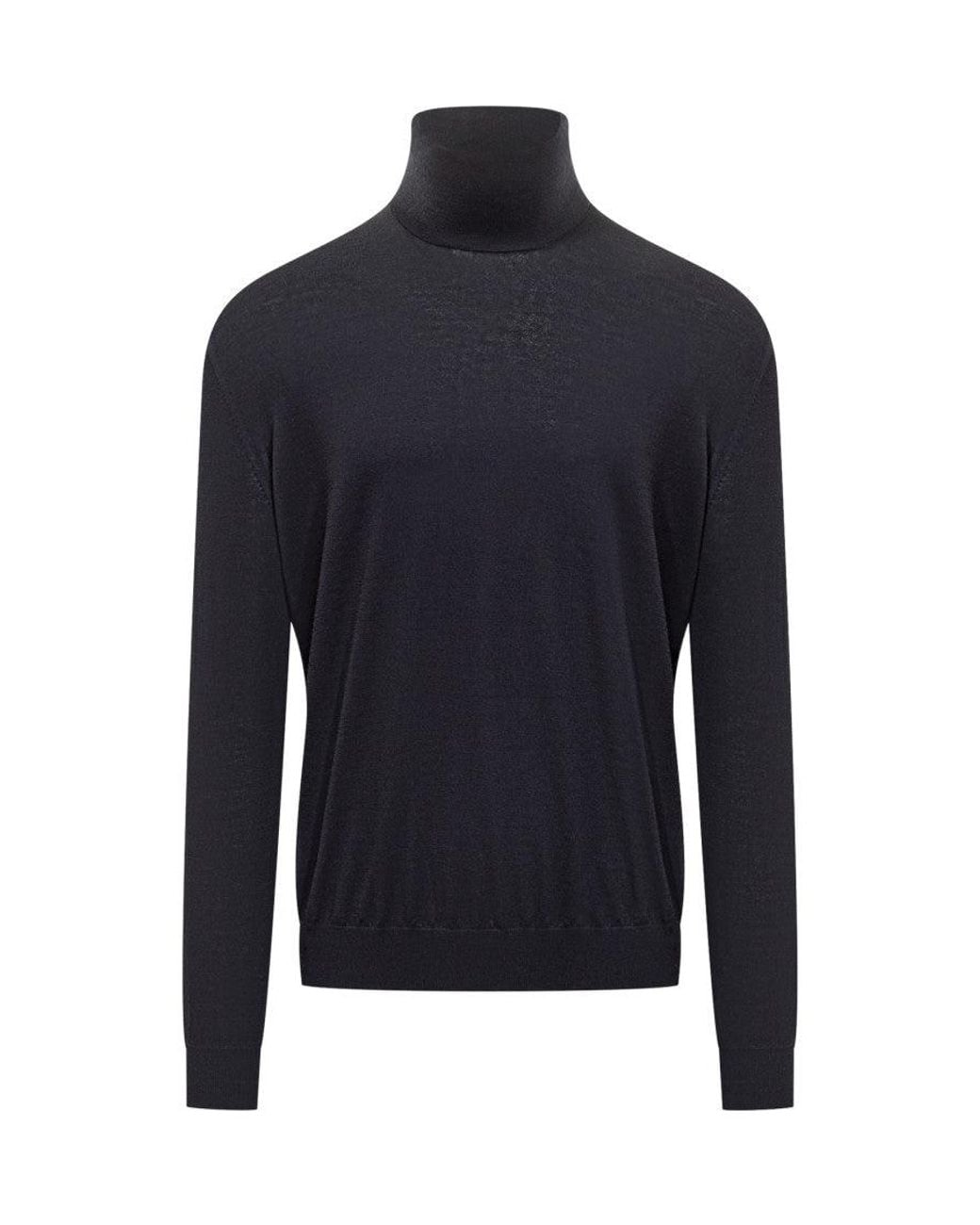 Malo Blue Dark Solid Sweaters for men