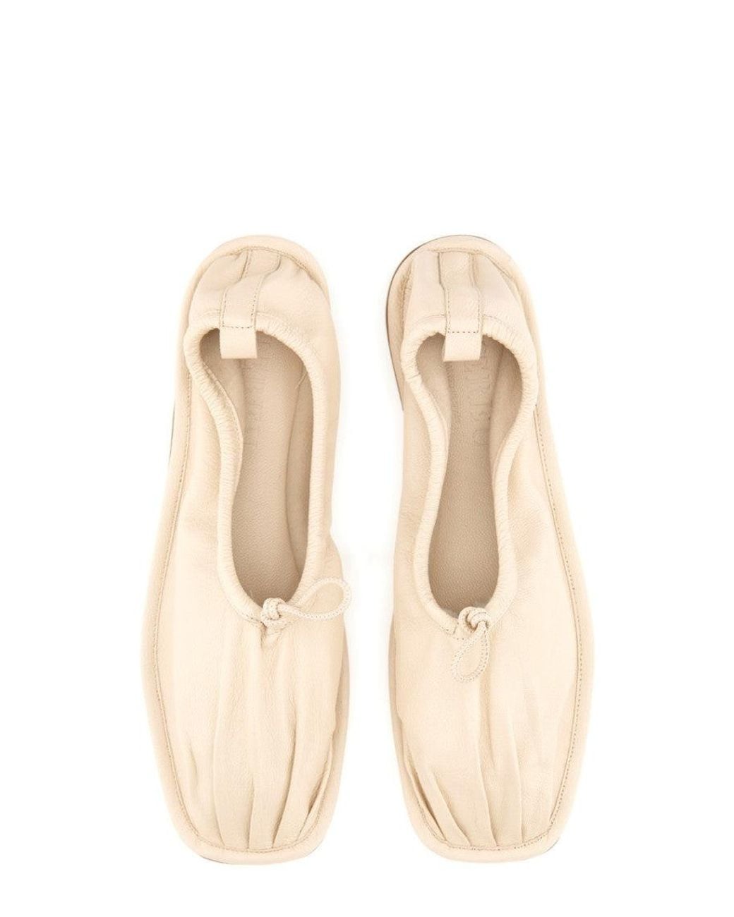 Hereu Natural Leather Flats