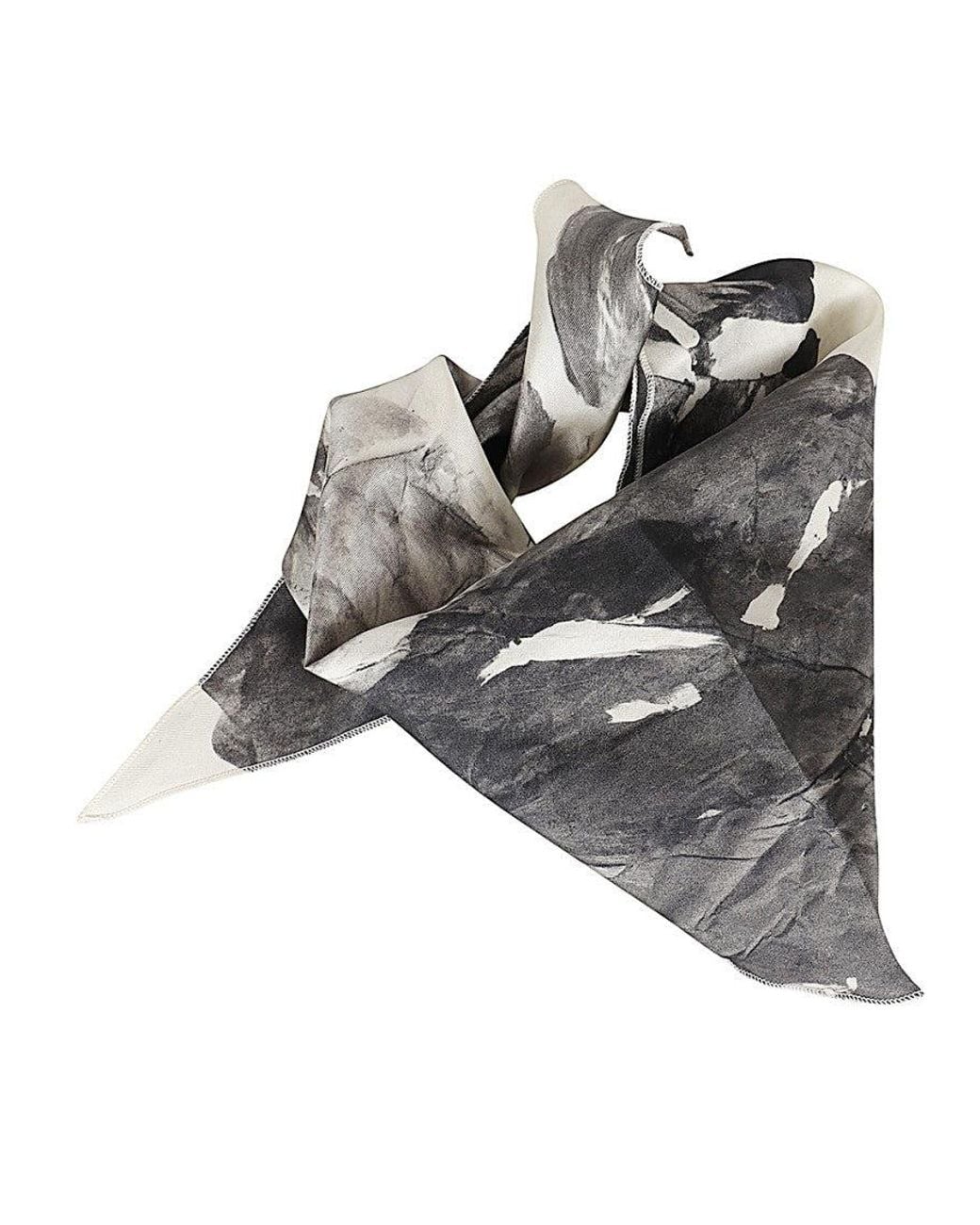 Alysi Gray Printed Scarf