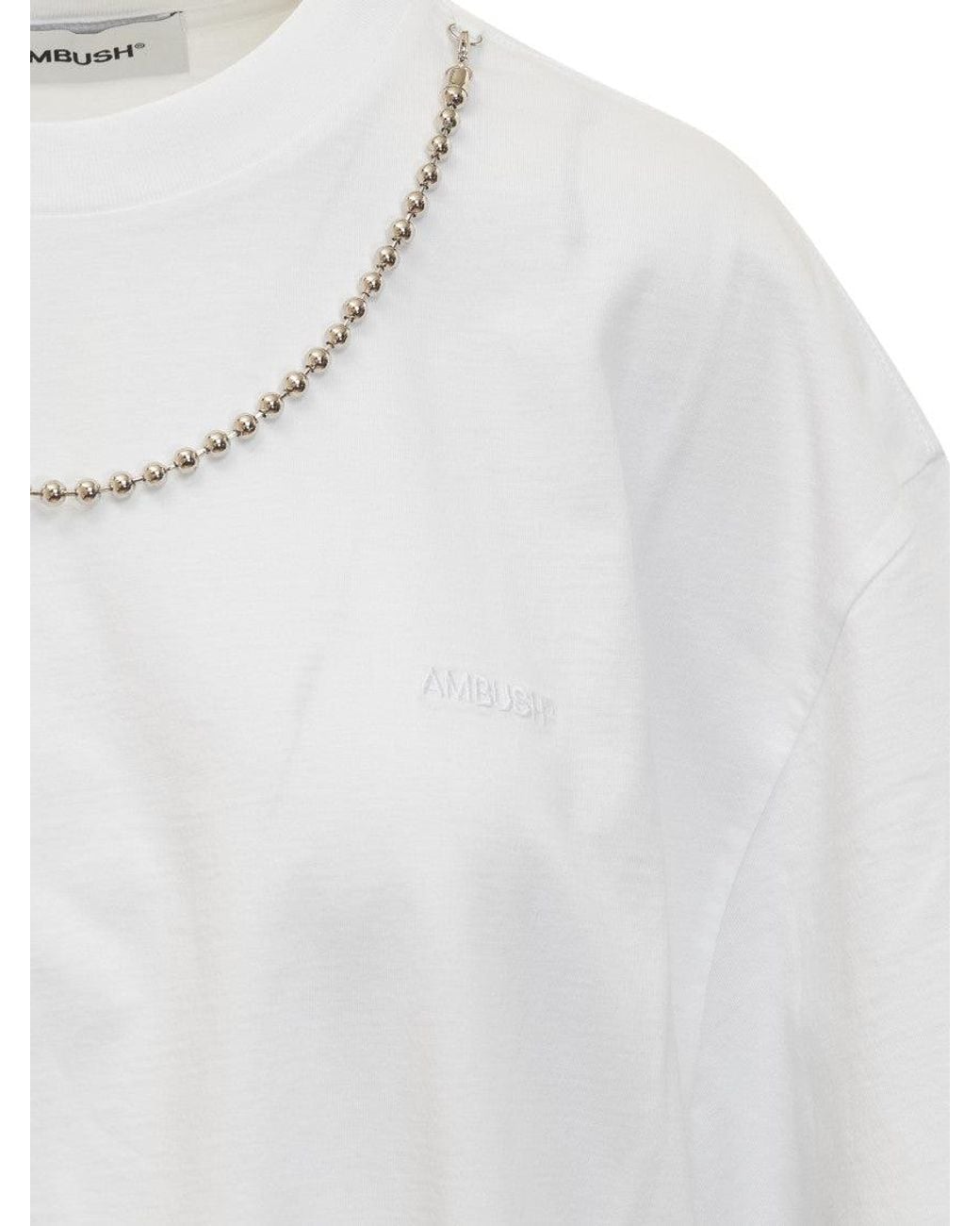 Ambush White Crew Neck T-Shirt