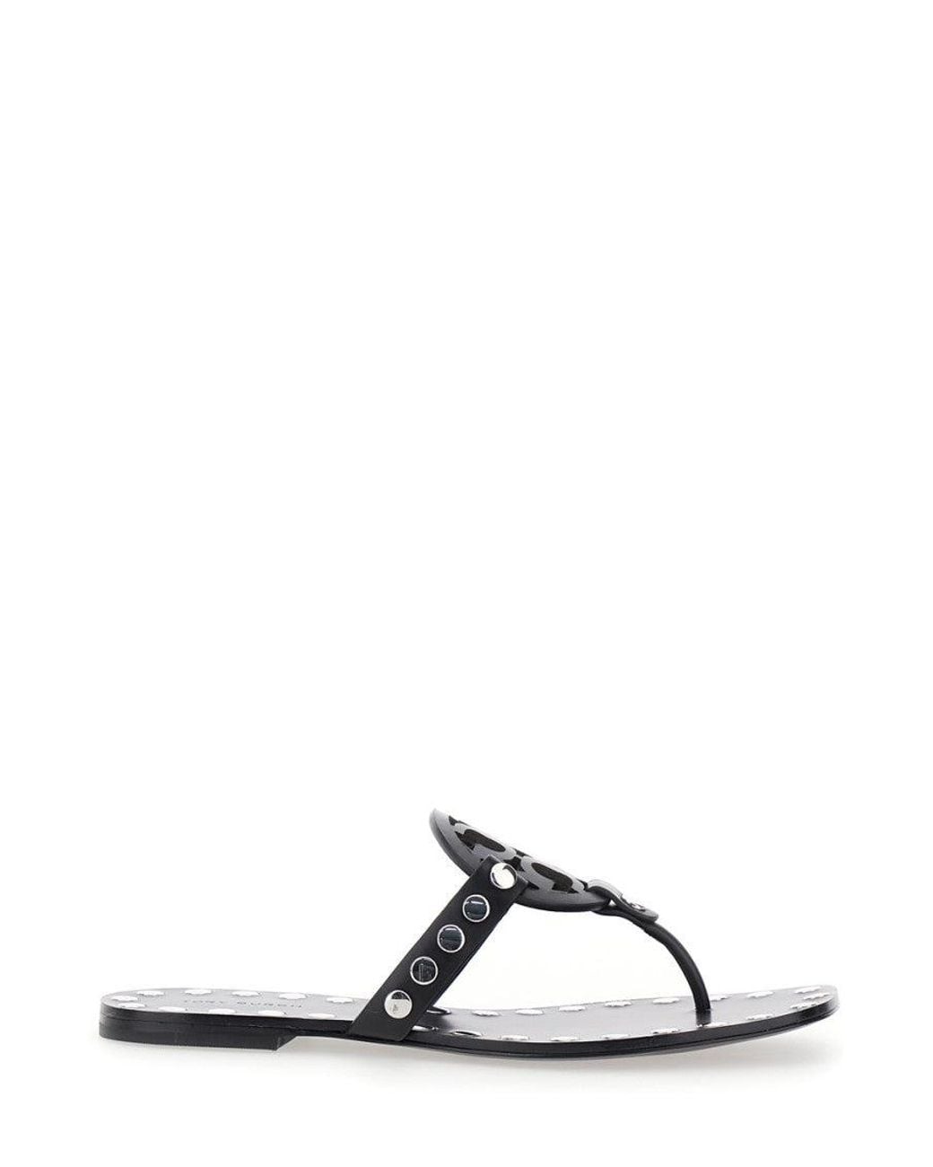 Tory Burch Black Logo Sandals