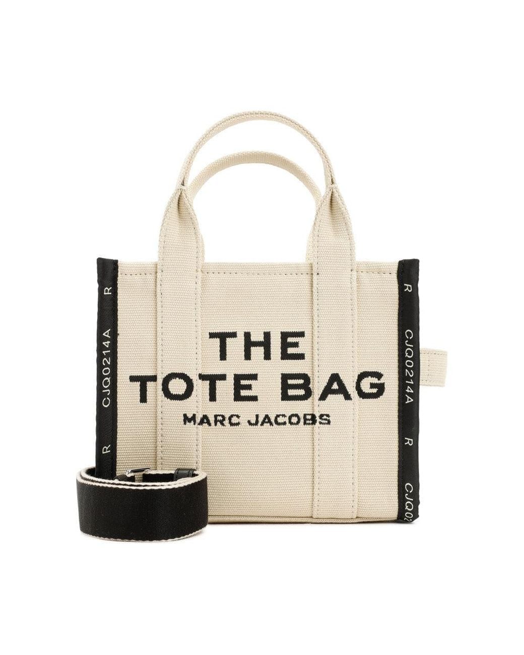 Marc Jacobs Natural The Jacquard Top Zip Small Tote