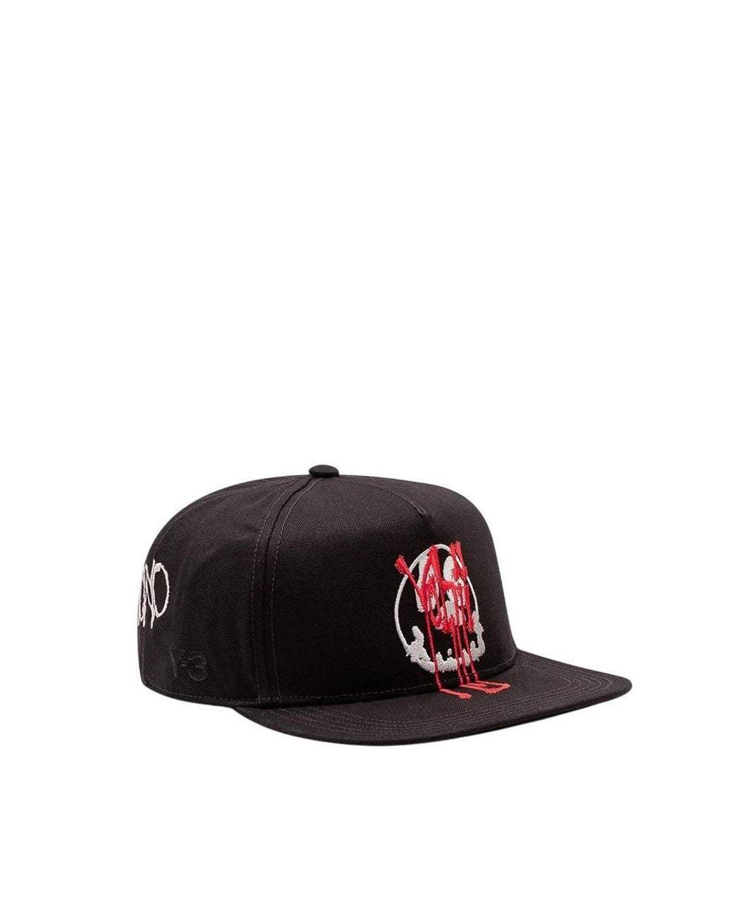 Y-3 Black Embroidered Baseball Cap for men