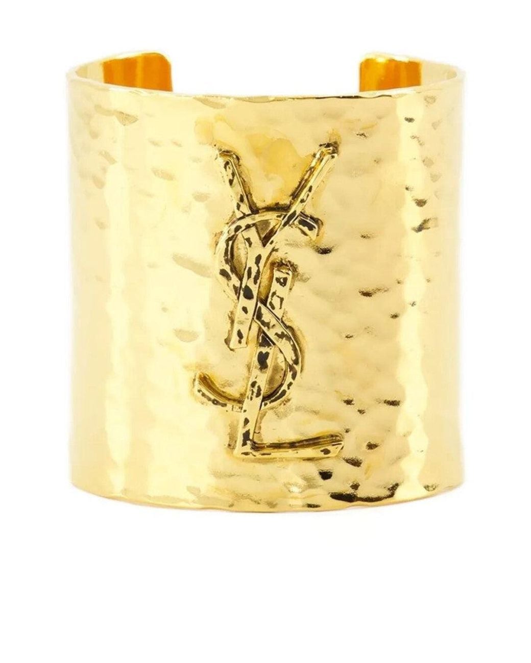 Saint Laurent Yellow Golden Cuff Bracelet