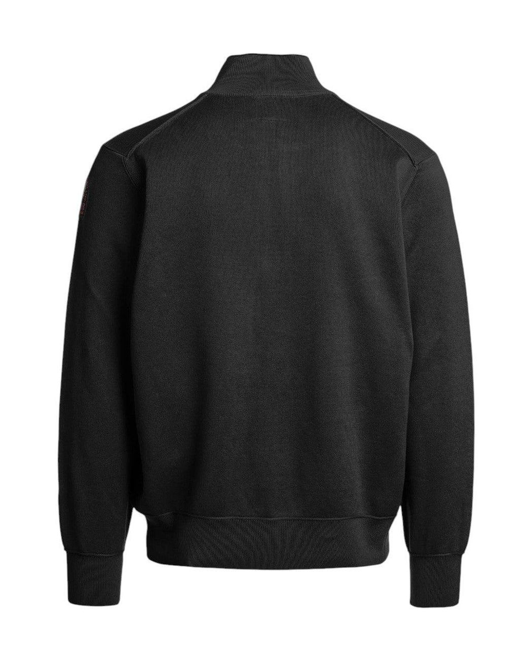 Parajumpers Black Half Zip Sweater for men