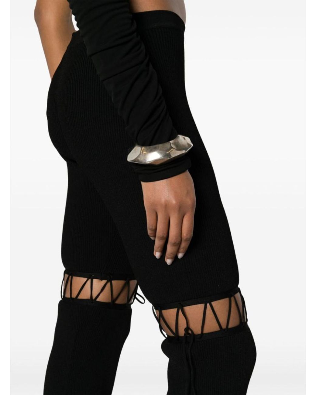 Nensi Dojaka Black Flared Pant