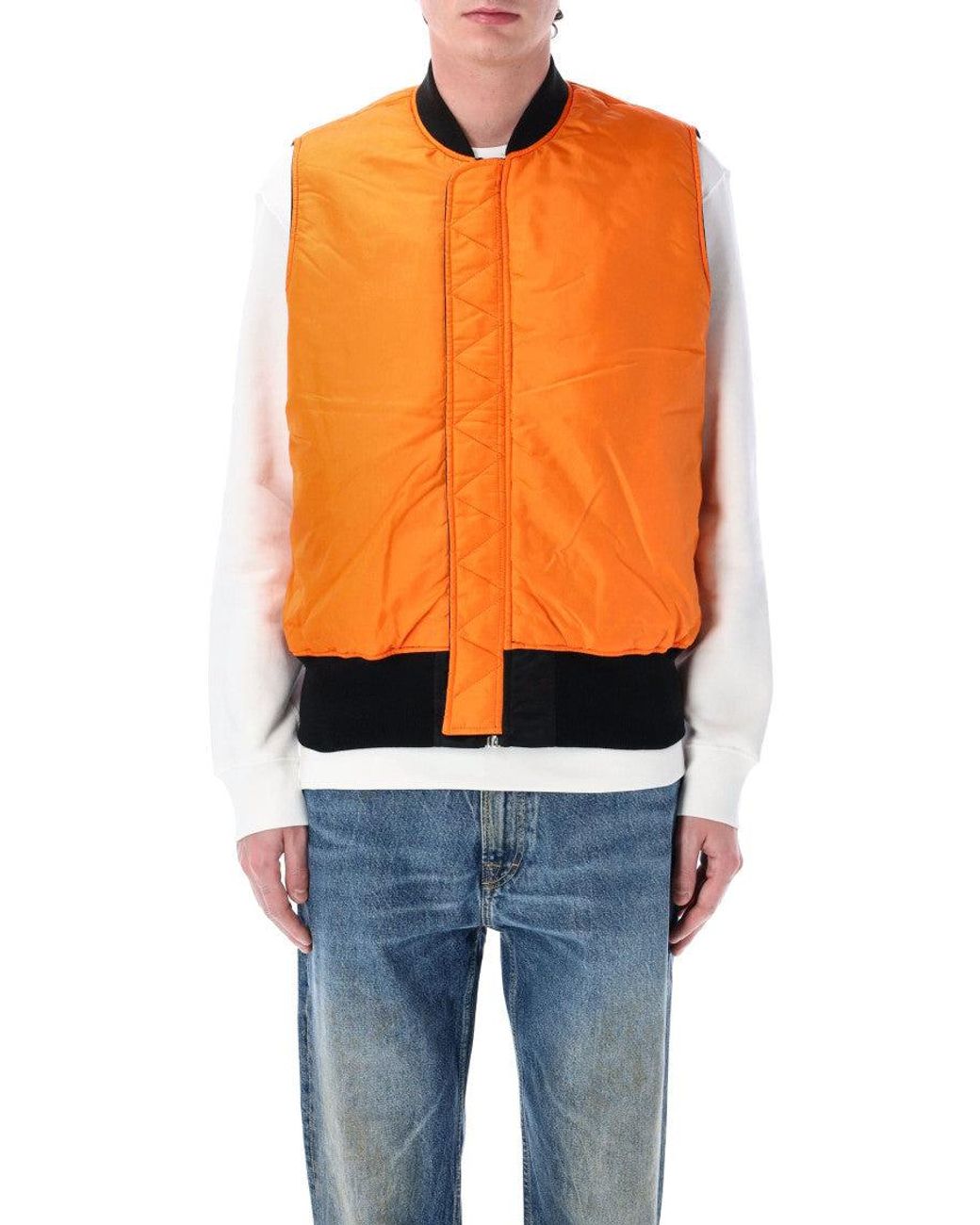 Alpha Industries Blue Nylon Vest for men