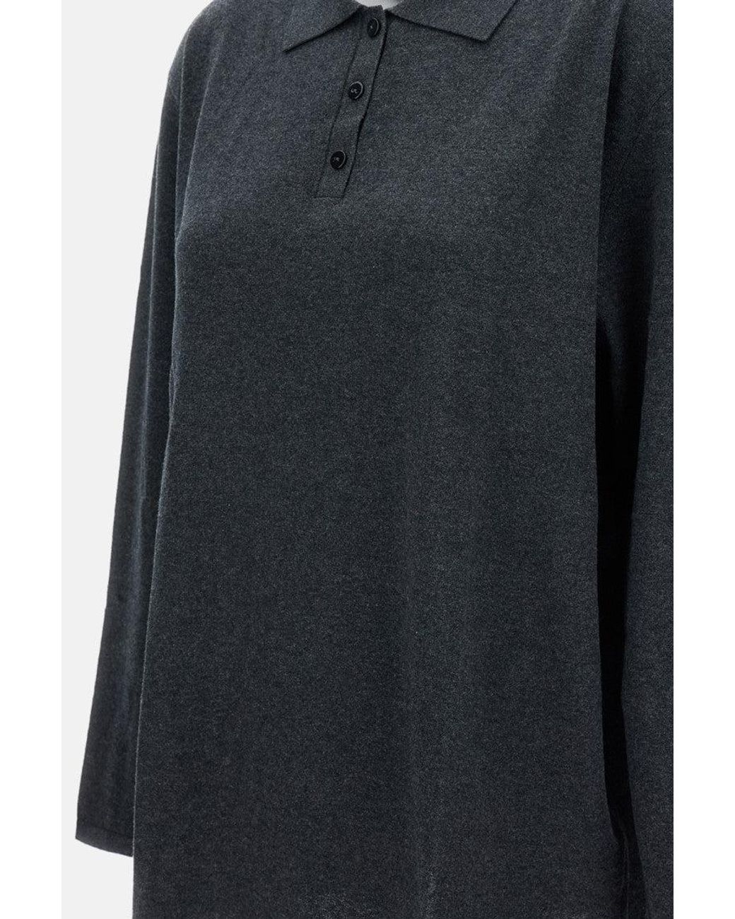 Lisa Yang Blue Dark Polo Sweater