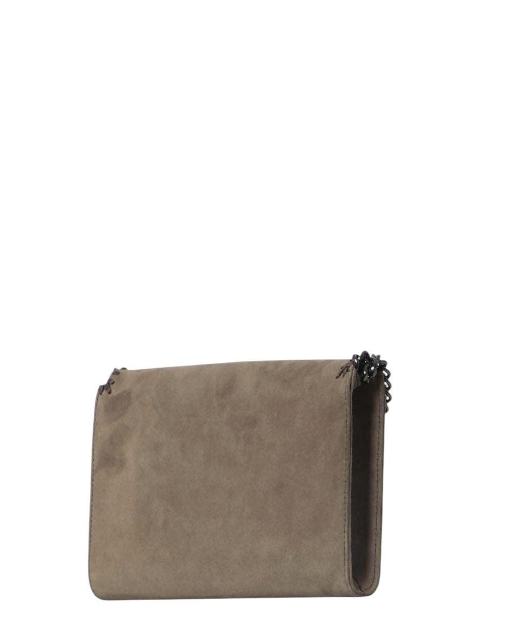 Stella McCartney Gray Taupe Falabella Small Crossbody Bag